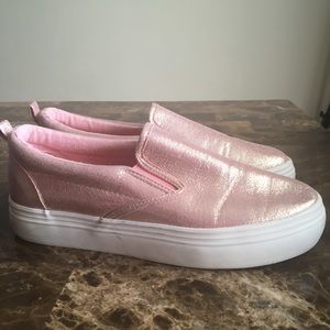 Pink slip ons